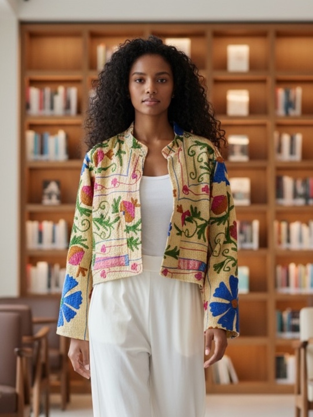 SUZANI VINTAGE KANTHA JACKET Stunning One of a Kind by She’s 1 Oak
